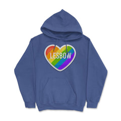 Lesbow Rainbow Heart Gay Pride product design Tee Gift Hoodie - Royal Blue