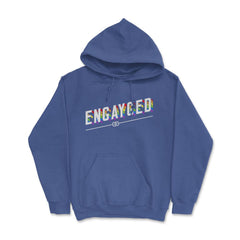 Engayged Rainbow Flag Gay Pride Engaged Design product Hoodie - Royal Blue