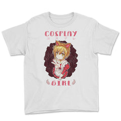 Cosplay Anime Girl Gift print Youth Tee - White