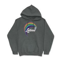 Lesbow Rainbow Unicorn Color Gay Pride Month t-shirt Shirt Tee Gift - Dark Grey Heather