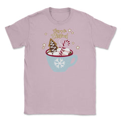 Cozy up for Christmas! Funny Humor T-Shirt Tee Gift Unisex T-Shirt - Light Pink