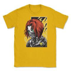 Chica Anime Peliroja Unisex T-Shirt - Gold