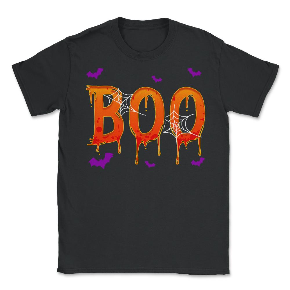 Boo Bees Halloween Ghost Bees Characters Funny Unisex T-Shirt - Black