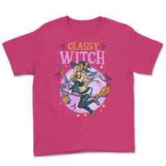 Anime Classy Witch Design graphic Youth Tee - Heliconia
