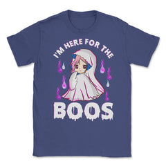 I'm just here for the boos Funny Halloween Unisex T-Shirt - Purple