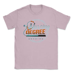 Nursing Degree Loading Funny Humor Nurse Shirt Gift Unisex T-Shirt - Light Pink