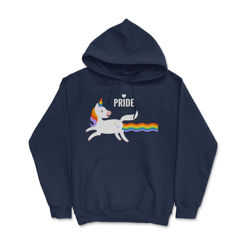 Rainbow Unicorn Gay Pride Month t-shirt Shirt Tee Gift Hoodie - Navy