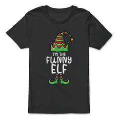I'm The Funny Elf Costume Funny Matching Xmas design - Premium Youth Tee - Black