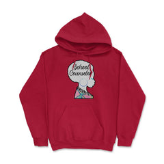 School Counselor Woman African American Roots Afro Hair design Hoodie - Red