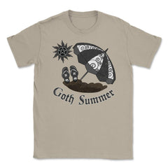 Gothic Summer Umbrella Sun & Flip Flops Goth Punk Grunge product - Cream