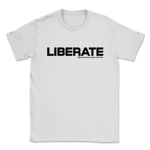 Liberate Otaku Anime Vintage by DOTC Unisex T-Shirt - White