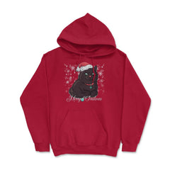 Merry Christmas Cat Funny Humor T-Shirt Tee Gift Hoodie - Red
