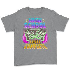 High School Complete Video Game Controller Graduate product Youth Tee - Grey Heather