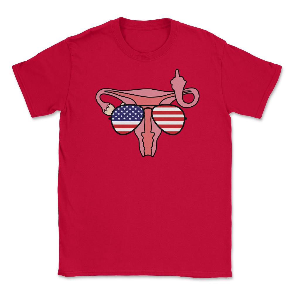 Patriotic Uterus My Body My Choice Women’s Rights Feminist design - Red