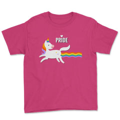 Rainbow Unicorn Gay Pride Month t-shirt Shirt Tee Gift Youth Tee - Heliconia
