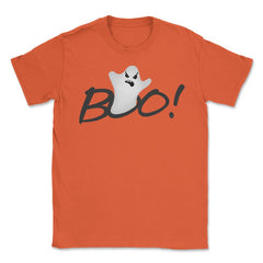 Boo! Ghost Humor Halloween Shirts & Gifts Unisex T-Shirt - Orange
