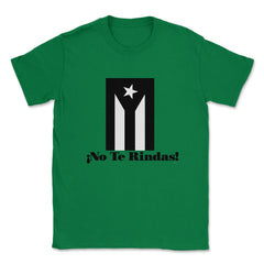 Puerto Rico Black Flag No Te Rindas Boricua by ASJ product Unisex - Green