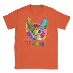 Meommy Kitten Unisex T-Shirt - Orange