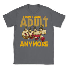 I Don’t Want to Adult Anymore VoodooDoll Halloween Unisex T-Shirt - Smoke Grey