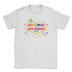 Married In Las Vegas 2021 Lesbian Pride graphic Unisex T-Shirt - White