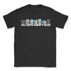 Demiboy All Boys Aren’t Blue Male & Agender Color Flag Pride design - Unisex T-Shirt - Black