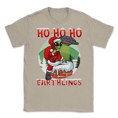HO HO HO Alien Santa Xmas Funny Gift product Unisex T-Shirt - Cream