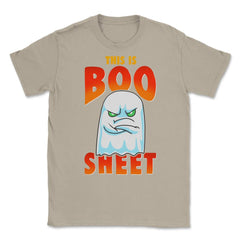 This is Boo Sheet Funny Halloween Ghost Unisex T-Shirt - Cream