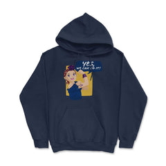 Yes, we can do it! Anime Teen Hoodie - Navy