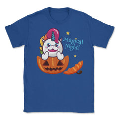 Magical Night! Halloween Unicorn Shirt Gifts Unisex T-Shirt - Royal Blue