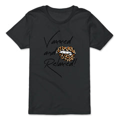 Vaxxed and Relaxed Summer 2021 Hot Leopard Lips print - Premium Youth Tee - Black