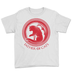 Father of Cats Youth Tee - White