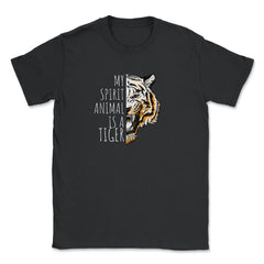My Spirit Animal is a White Tiger Awesome Rare product Unisex T-Shirt - Black