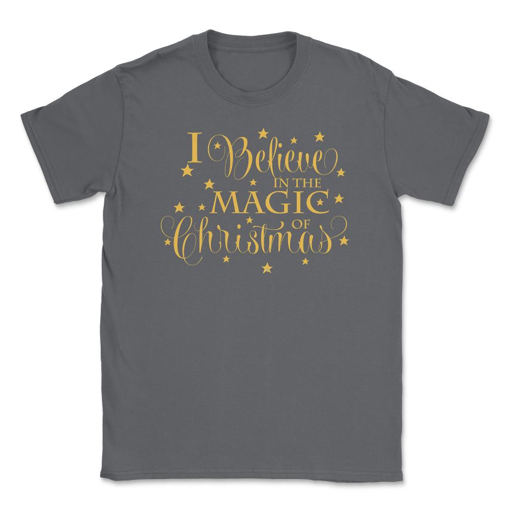 I Believe in the Magic of XMAS T-Shirt Tee Gift Unisex T-Shirt - Smoke Grey