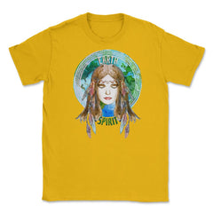 Mother Earth Spirit Unisex T-Shirt - Gold