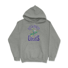 Let’s Party Gras Funny Mardi Gras Bird Drinking product Hoodie - Grey Heather