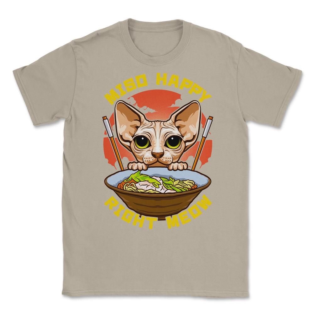 Miso Happy Right Meow Japanese Aesthetic Sphynx Cat Pun product - Cream