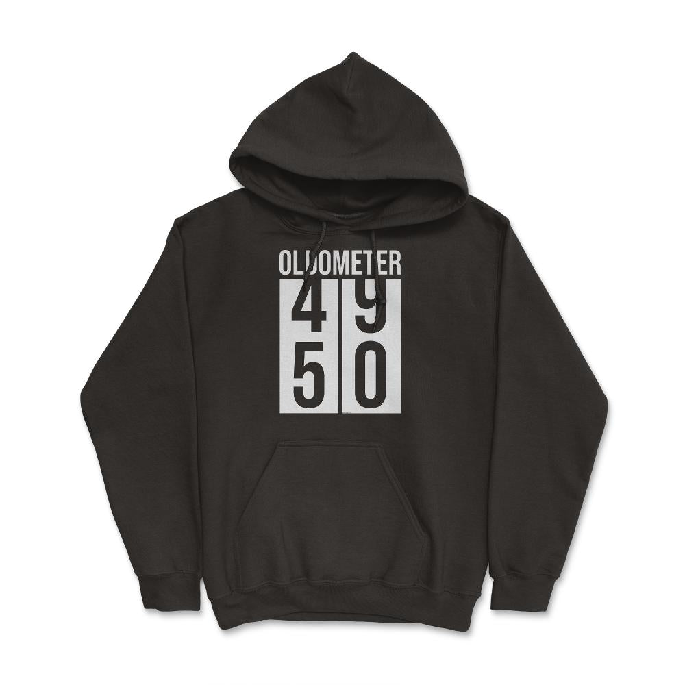 Funny 50th Birthday Oldometer 50 Years Old Fifty Humor product - Hoodie - Black