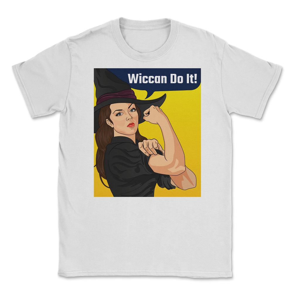 Rosie the Riveter Wiccan Do It! Feminist Witch Retro print Unisex - White