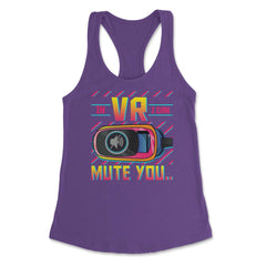 In VR I Can Mute You Metaverse Virtual Reality design Women's - Purple
