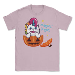 Magical Night! Halloween Unicorn Shirt Gifts Unisex T-Shirt - Light Pink