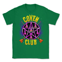 Coven Club for Witches Witchcraft Occult Pentagram Unisex T-Shirt - Green