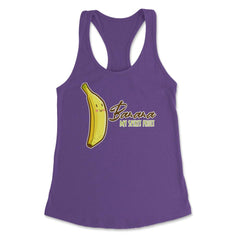 Banana is My Spirit Fruit Funny Humor Gift product Women's Racerback - Purple