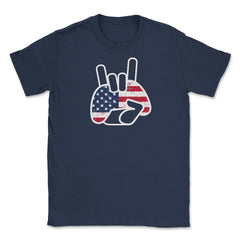 Patriotic Mode Gamer T-Shirt Tee Shirt Gift Unisex T-Shirt - Navy