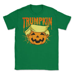 Donald Trumpkin funny president Trump Halloween Unisex T-Shirt - Green
