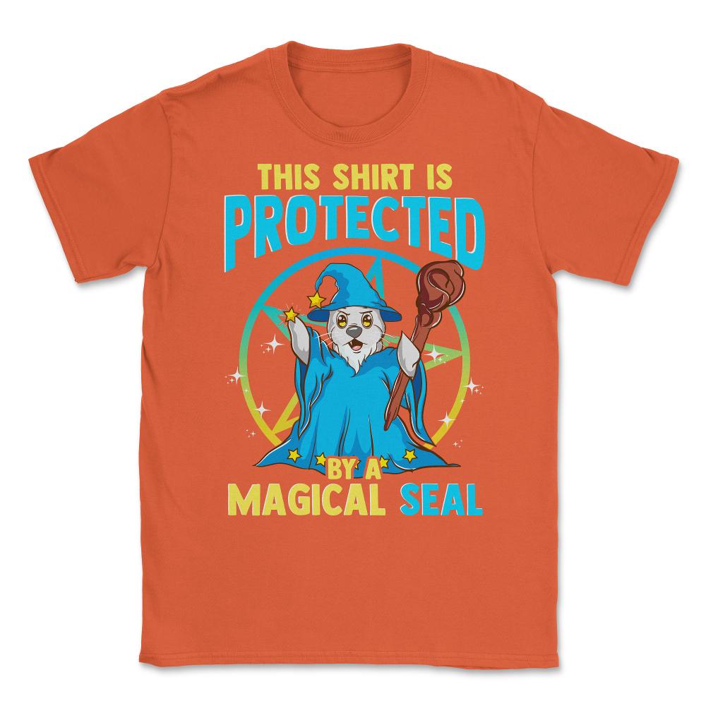 This Shirt is Protected by Magical Seal Halloween Unisex T-Shirt - Orange
