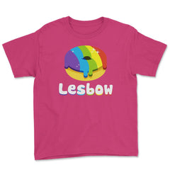 Lesbow Rainbow Donut Gay Pride Month t-shirt Shirt Tee Gift Youth Tee - Heliconia