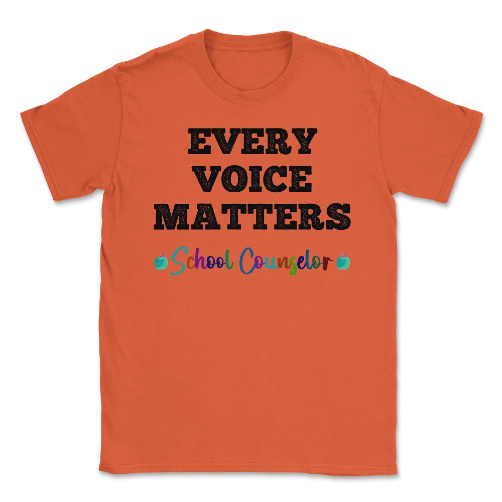 School Counselor Appreciation Every Voice Matters Students product - Orange