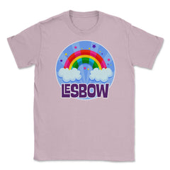 Lesbow Rainbow Colorful Gay Pride Month t-shirt Shirt Tee Gift Unisex - Light Pink