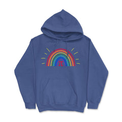 Bohemian Rainbow & Pi Symbol For A Happy PI Day Math Teacher graphic - Royal Blue