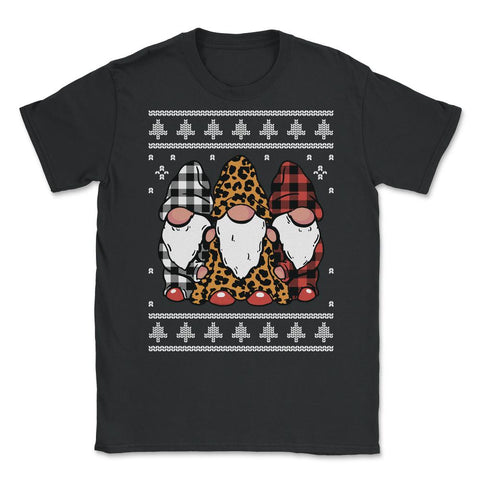Christmas Gnomes Ugly XMAS design style Funny product Unisex T-Shirt - Black